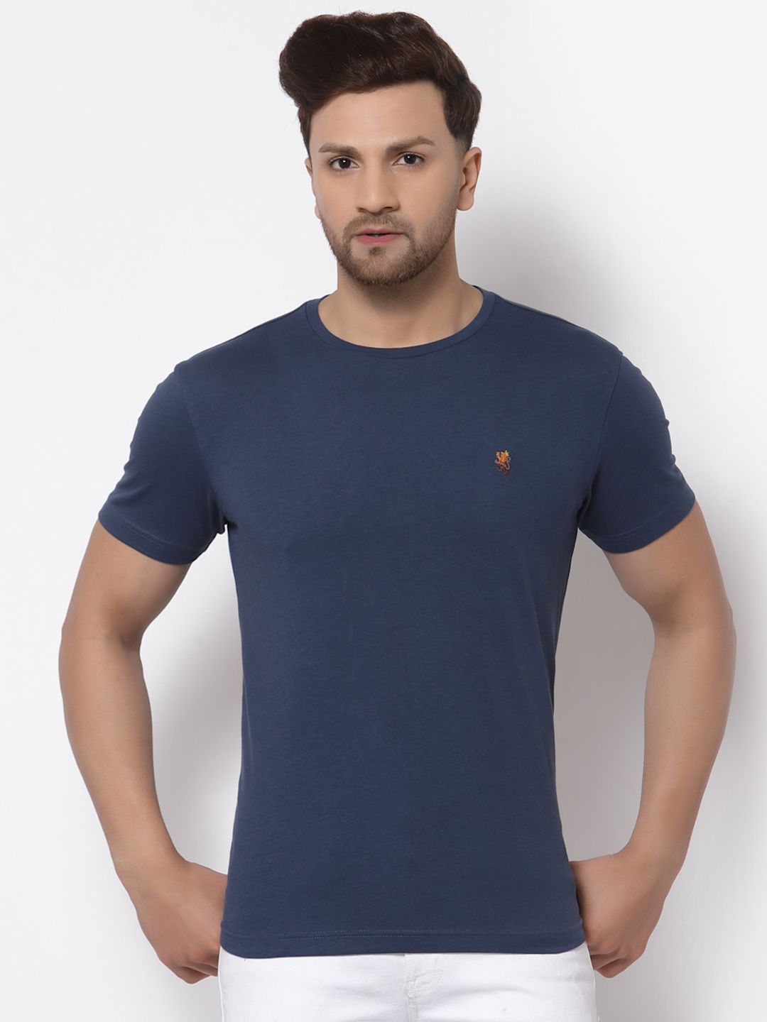 Red Tape Men Blue T-shirt