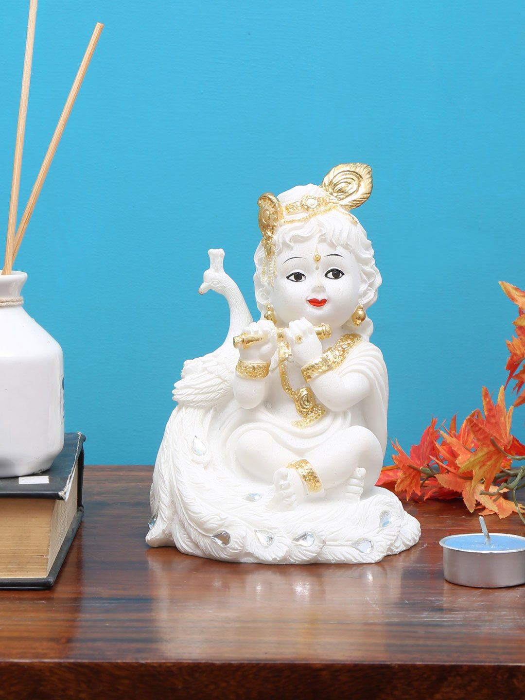 Athome by Nilkamal White Bal Gopal Showpiece Price in India