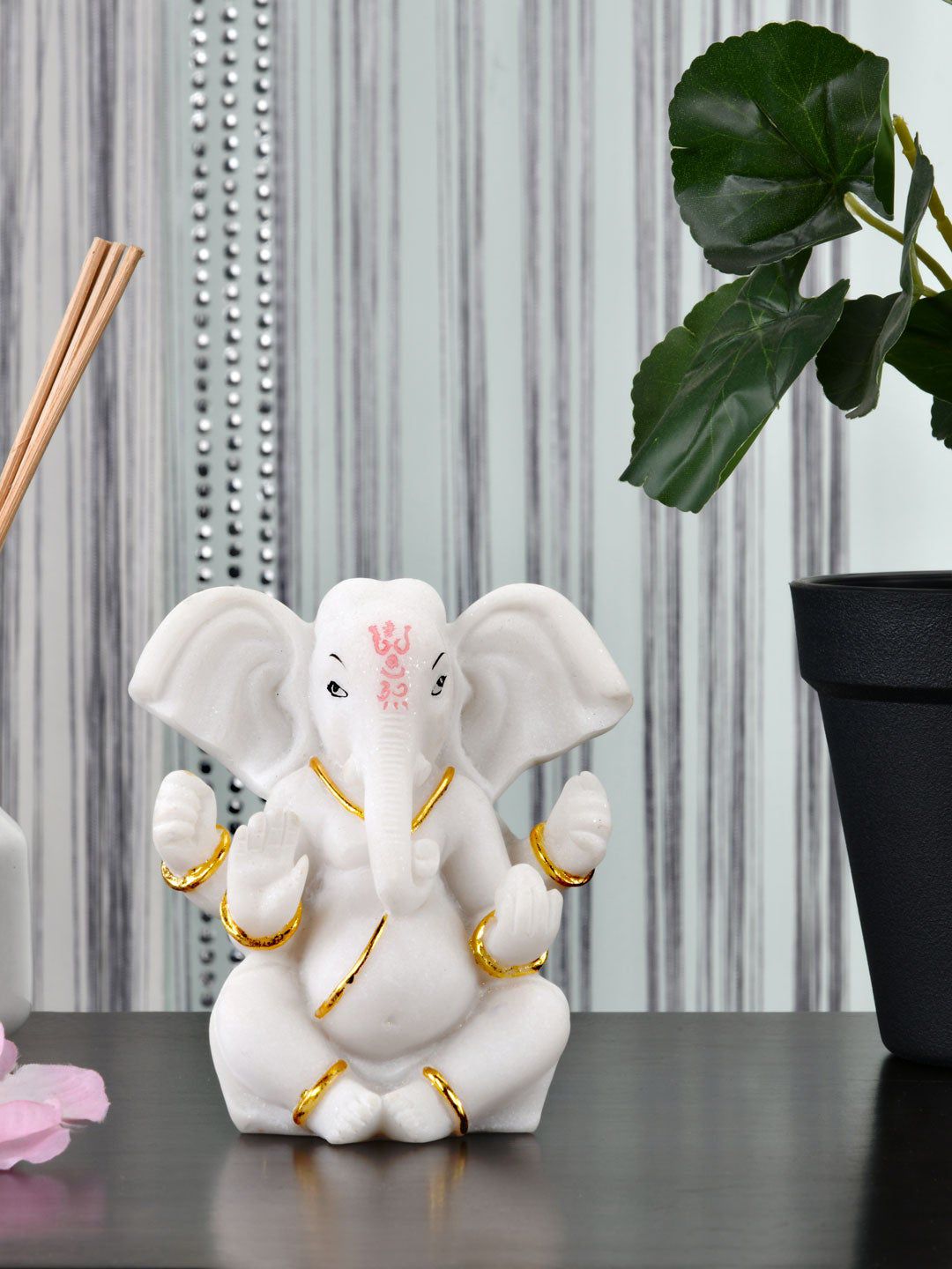 Athome by Nilkamal White Ganesha Showpiece Price in India