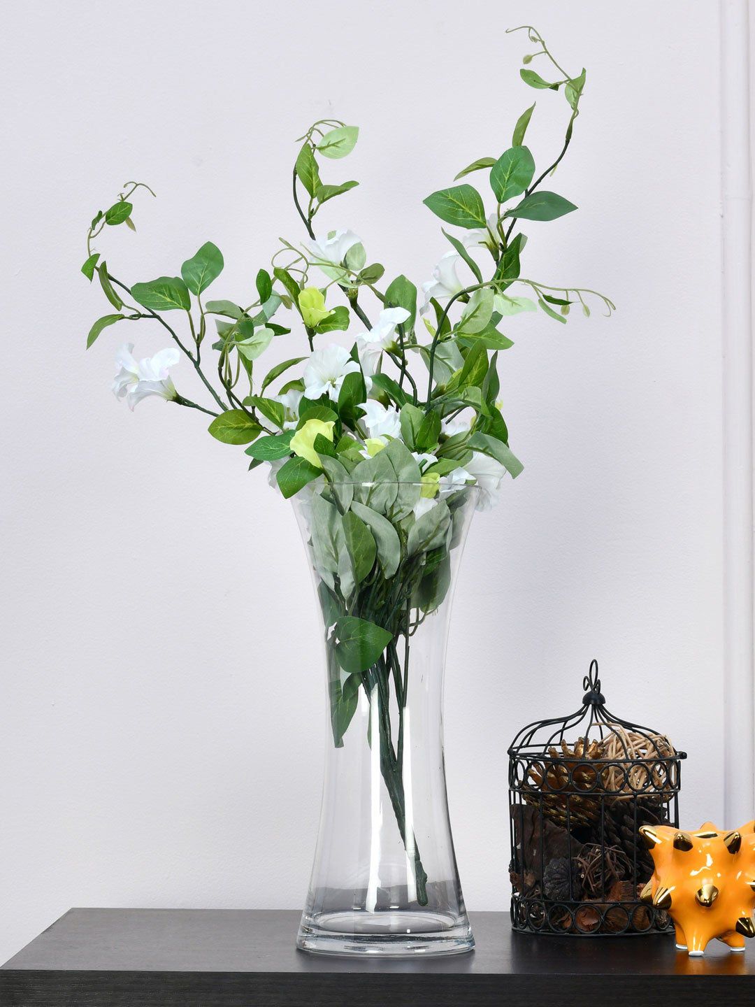 Athome by Nilkamal White & Green Artificial Creeper & Flower Price in India