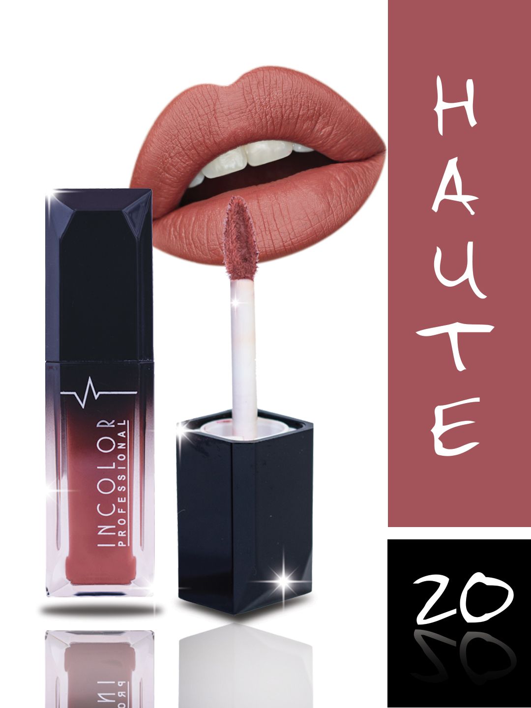 INCOLOR Women Nude Matte Mini Lip Gloss- Houte 20 Price in India