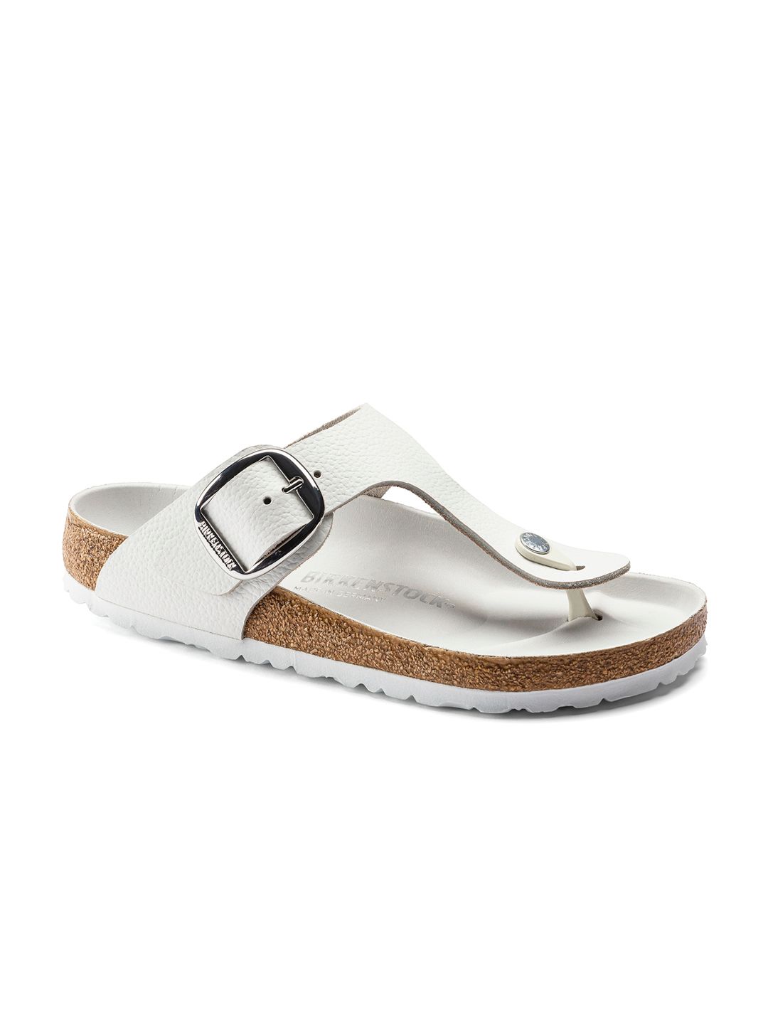 Buy Birkenstock Gizeh Big Buckle White Regular Width Natural