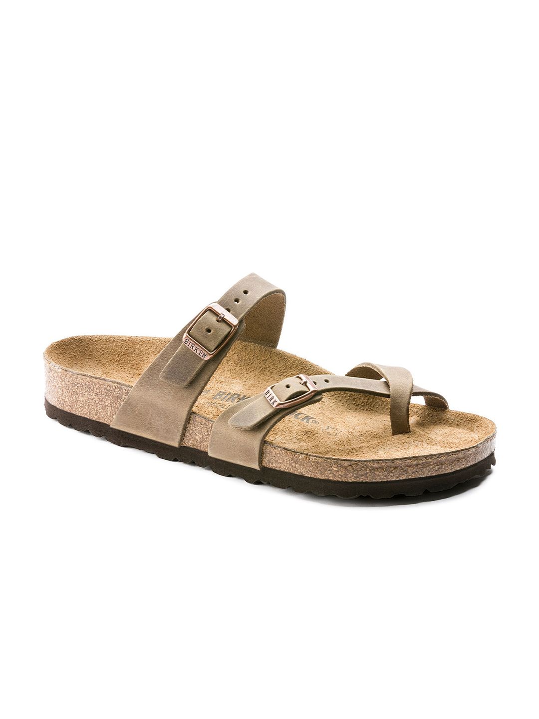 Birkenstock Mayari Women Brown & Tan Sliders Price in India