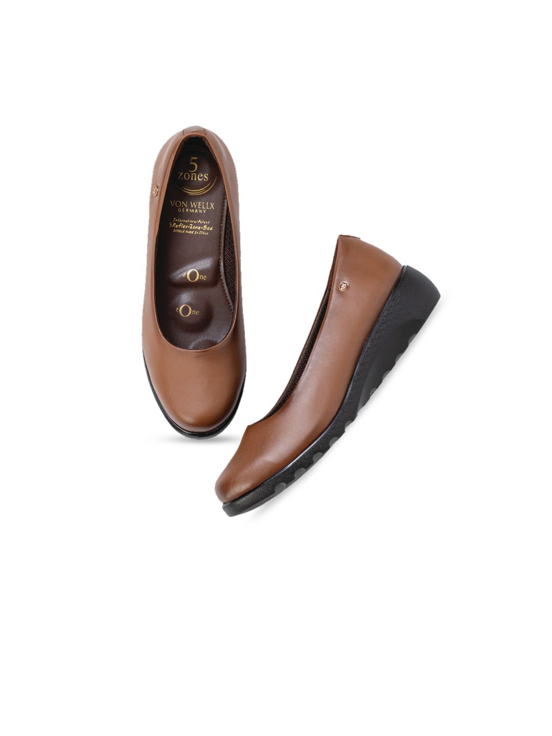 VON WELLX GERMANY Women Brown Loafers Price in India