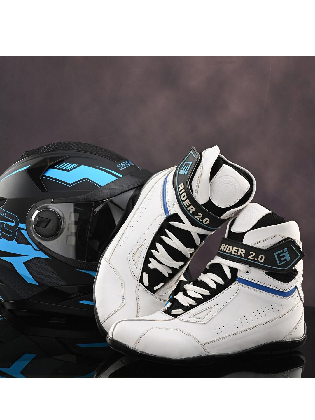 Eego Italy Men White Rider Shoes