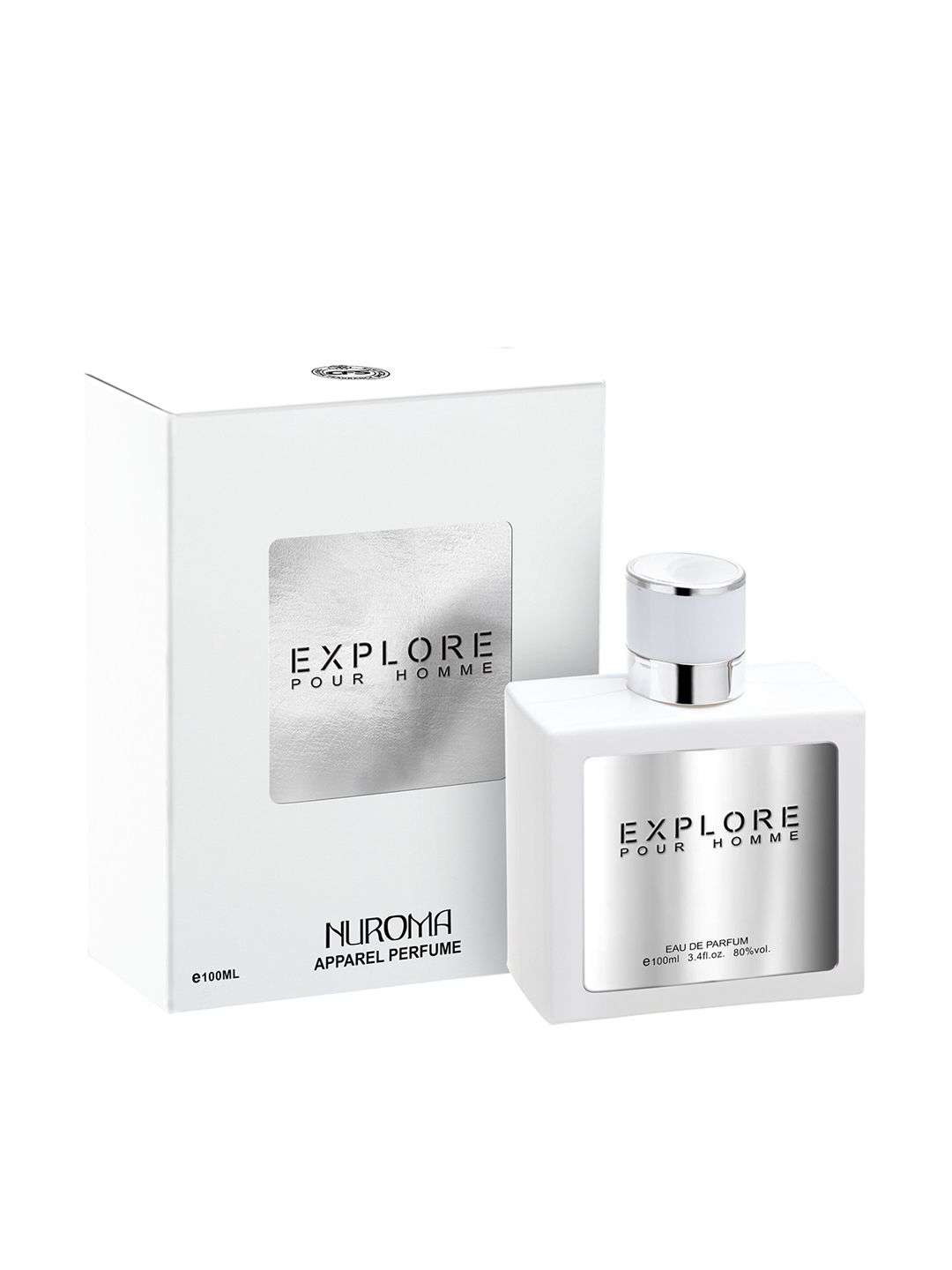 NUROMA Men Explore White Eau De Parfum 100 ml Price in India