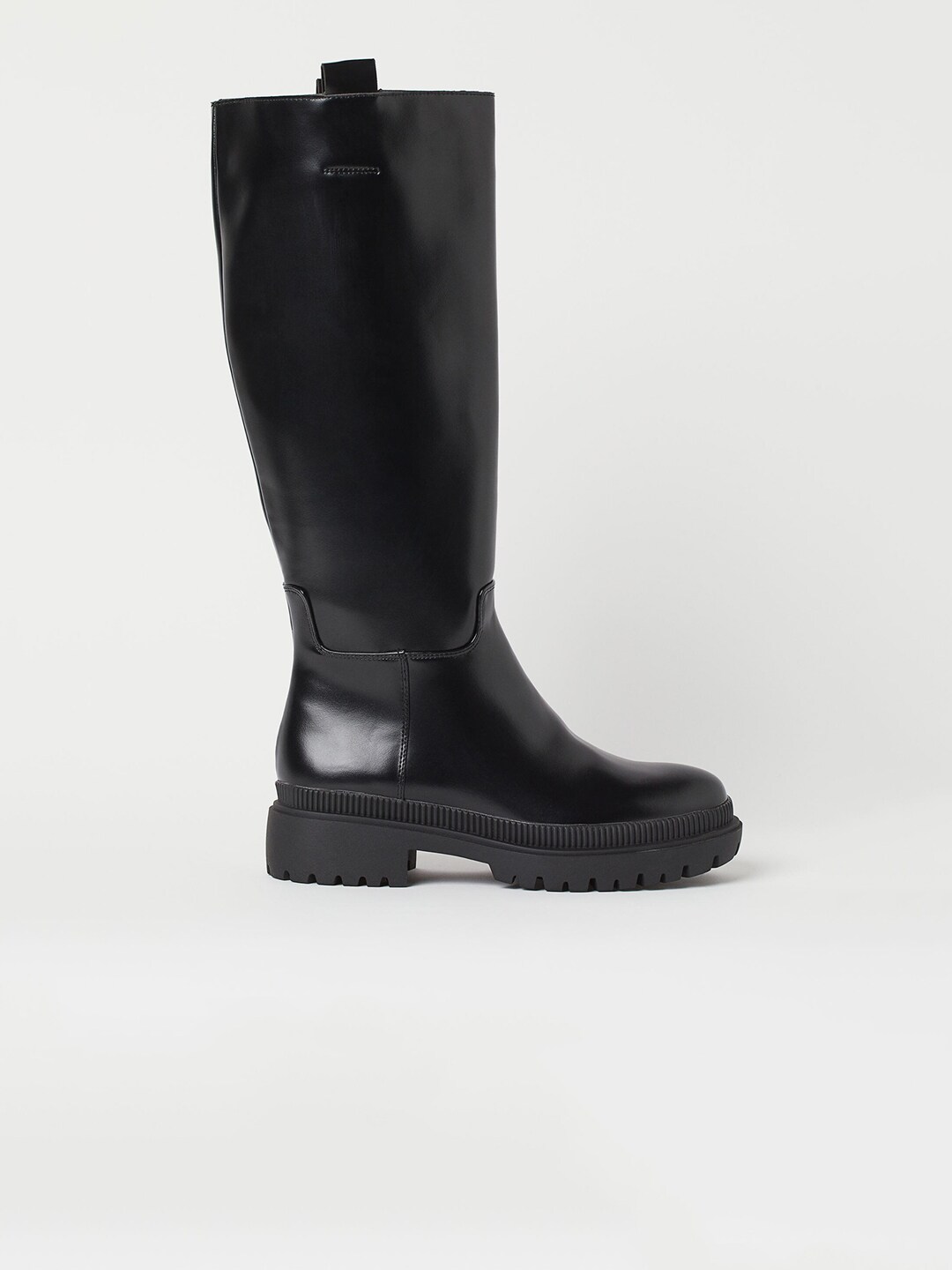 H&M Women Black Knee-High Boots Price in India