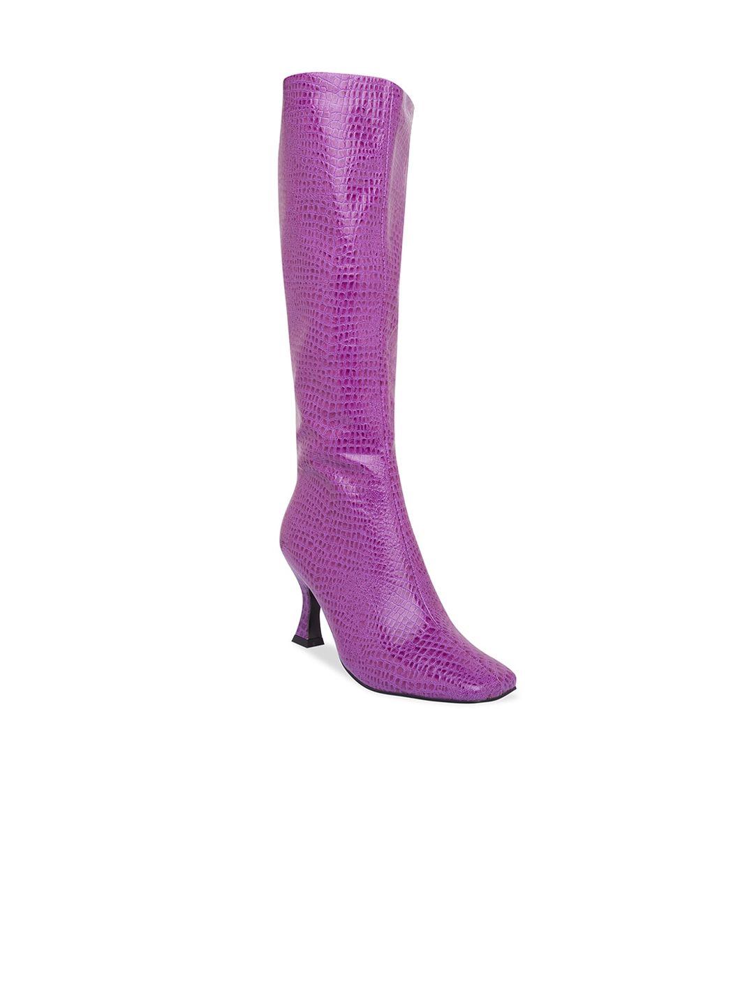Sole To Soul Purple Party High-Top Heeled Boots Price in India