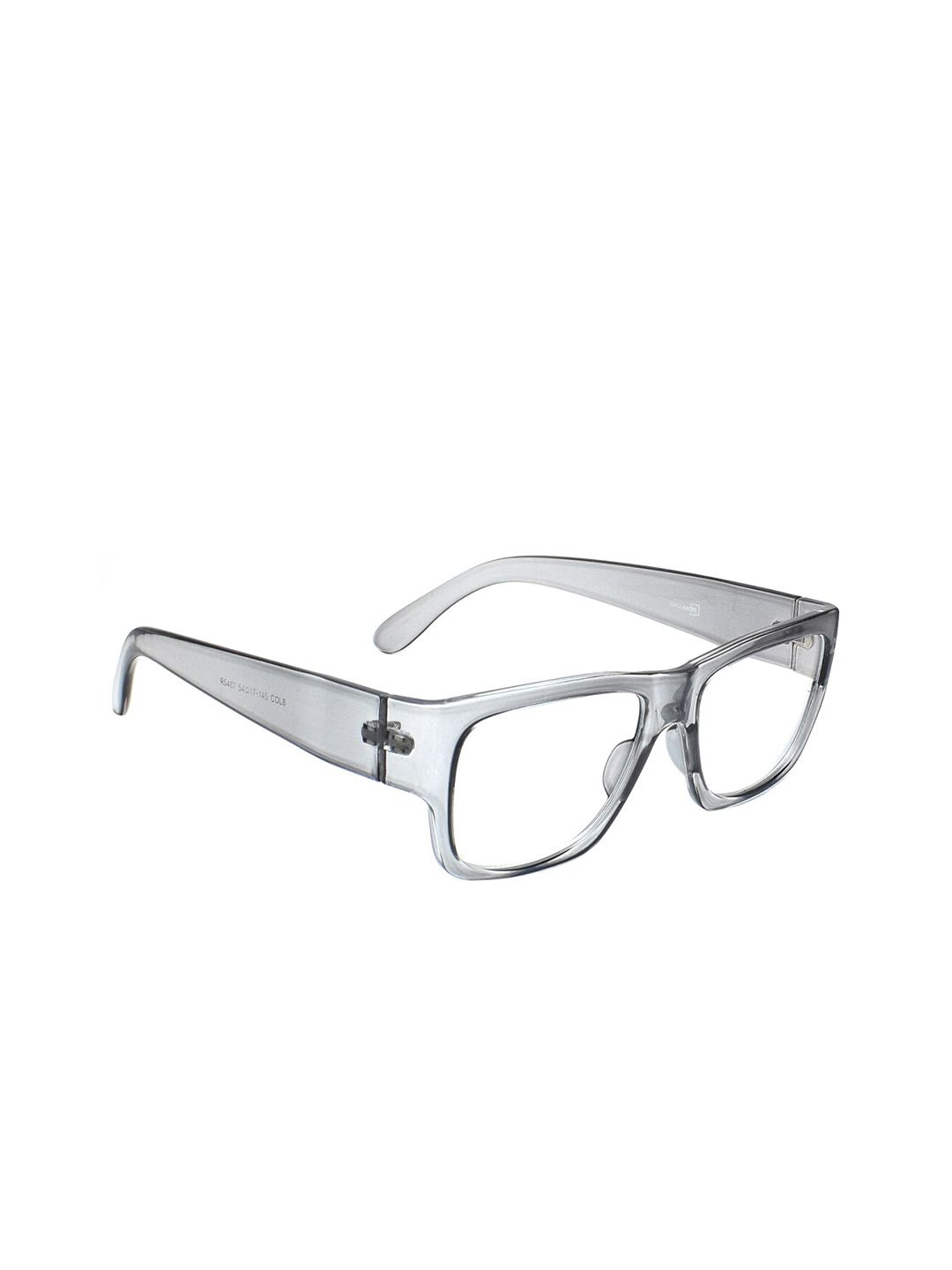 Peter Jones Eyewear Unisex Grey & Transparent Blue Light Blocking Computer Glasses 5487GT Price in India