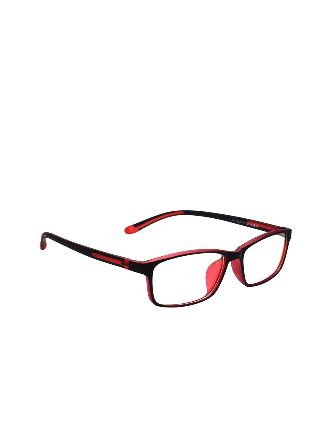 Peter Jones Eyewear Unisex Black Solid Anti Glare Computer Glasses Rectangle Frames 1838RD Price in India