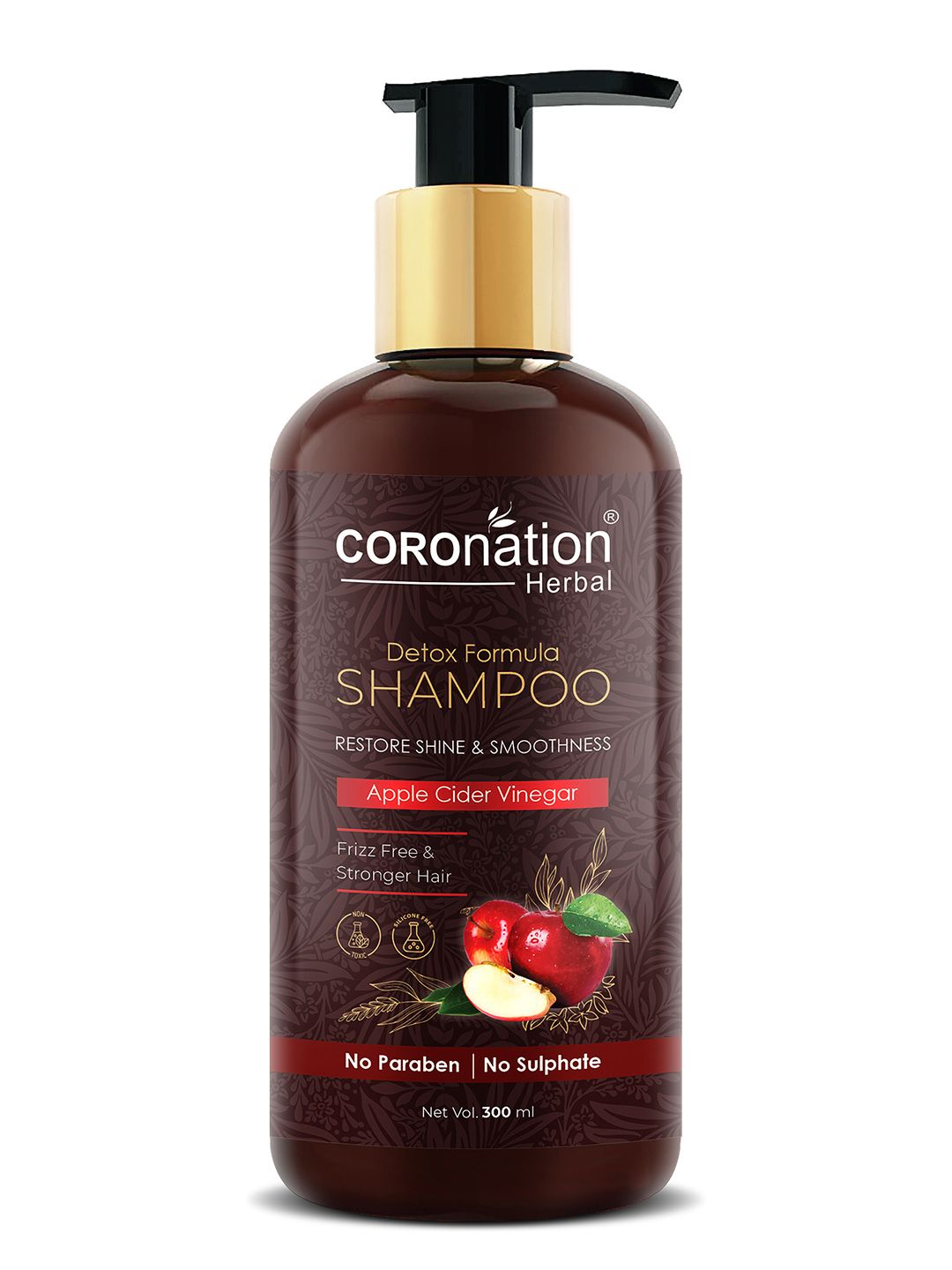 COROnation Herbal White Detox Formula Shampoo with Organic Apple Cider Vinegar 300 Ml Price in India