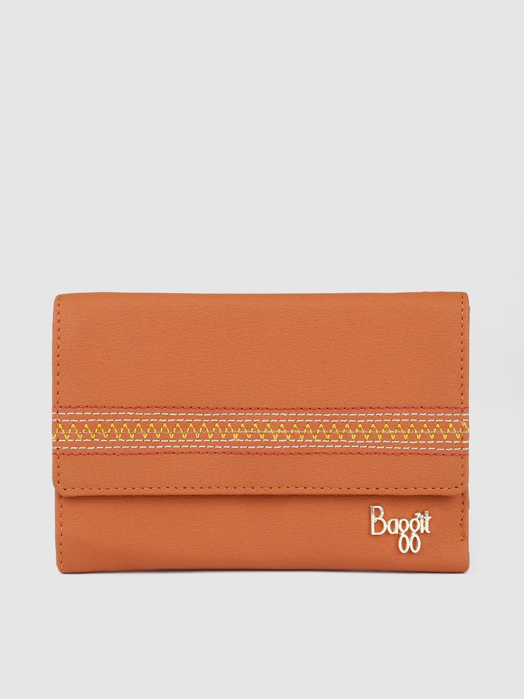 Baggit Women Brown Three Fold Wallet Price in India