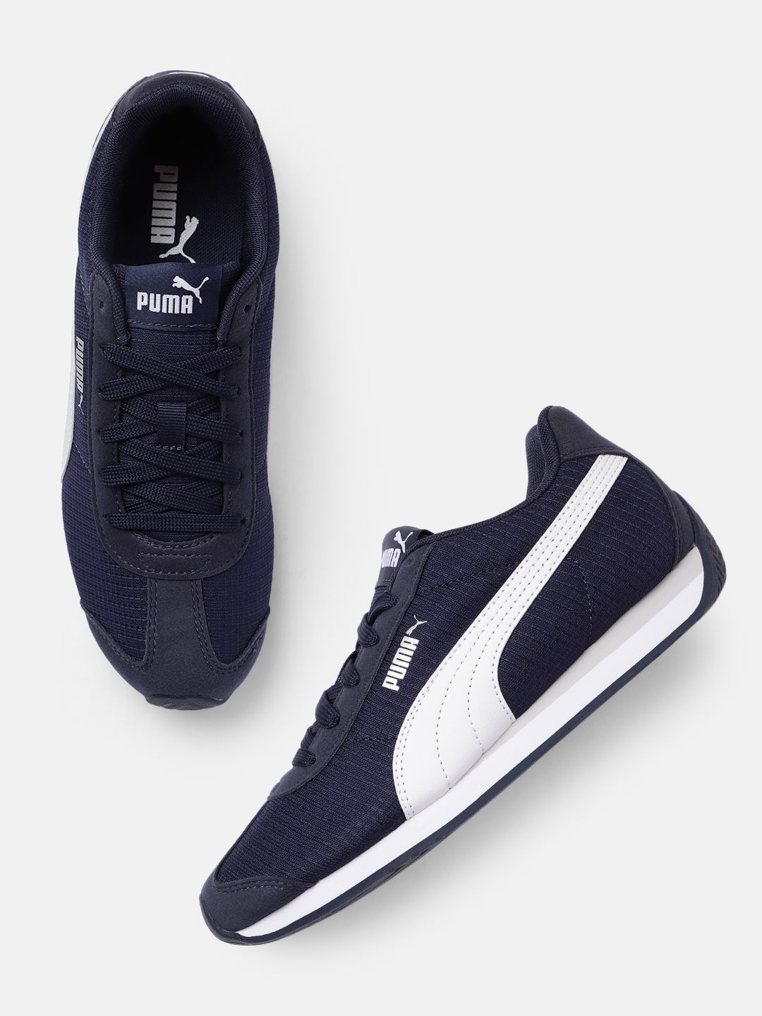 Puma Unisex Blue Solid Sneakers Price in India