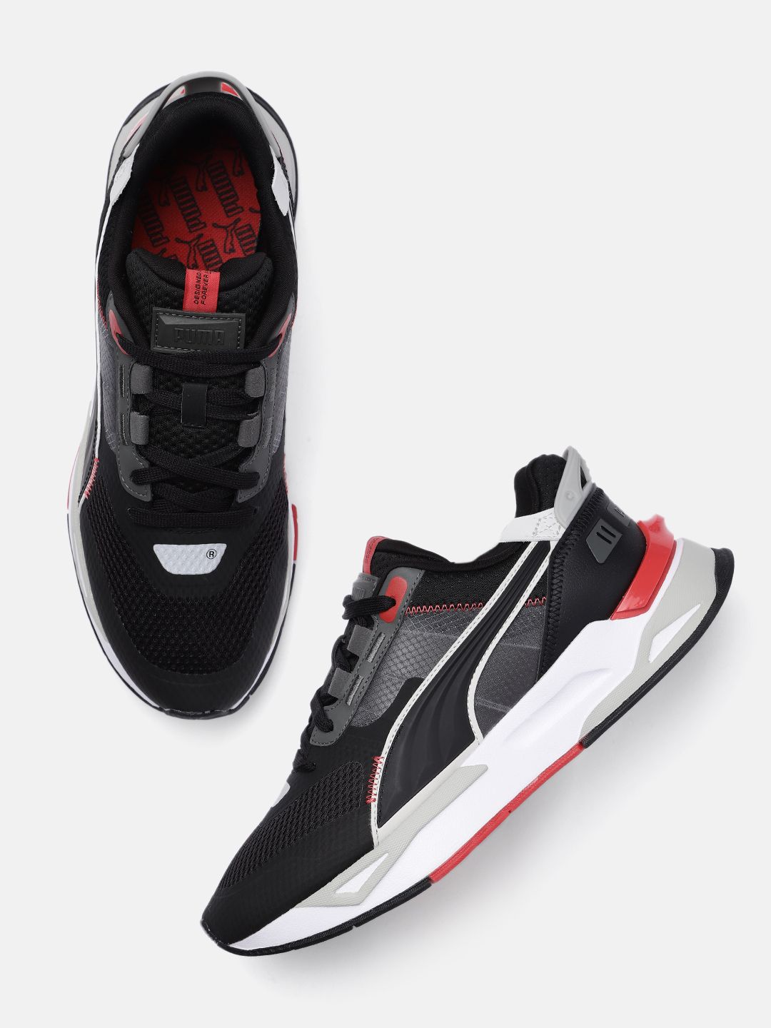 Puma Men Black Solid Trainers