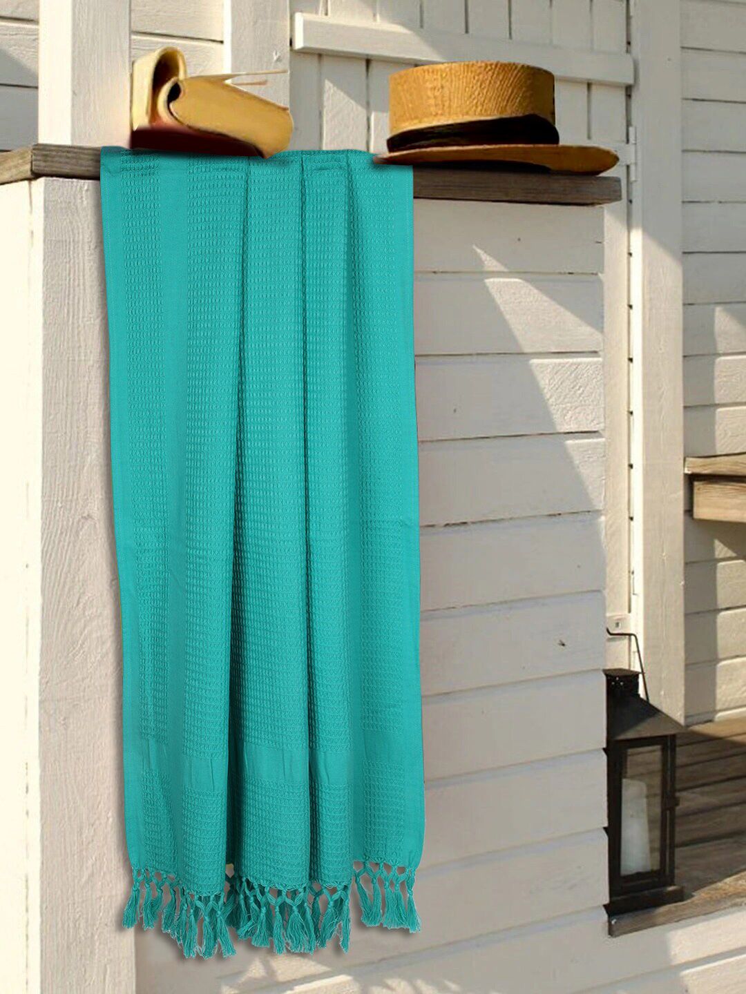 BIANCA Sea Green Solid 300GSM Cotton Bath Towel Price in India