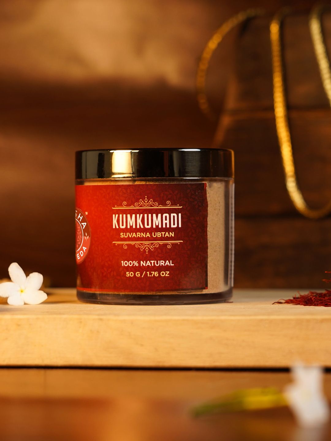 SHESHA AYURVEDA Kumkumadi Suvarna Ubtan with Aloevera & Almond 50 g