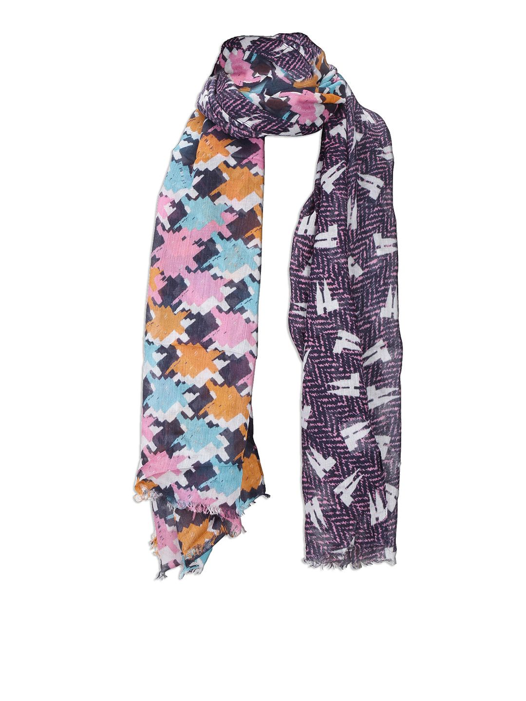 Cloth Haus India Women Multicoloured Printed Scarf Price in India