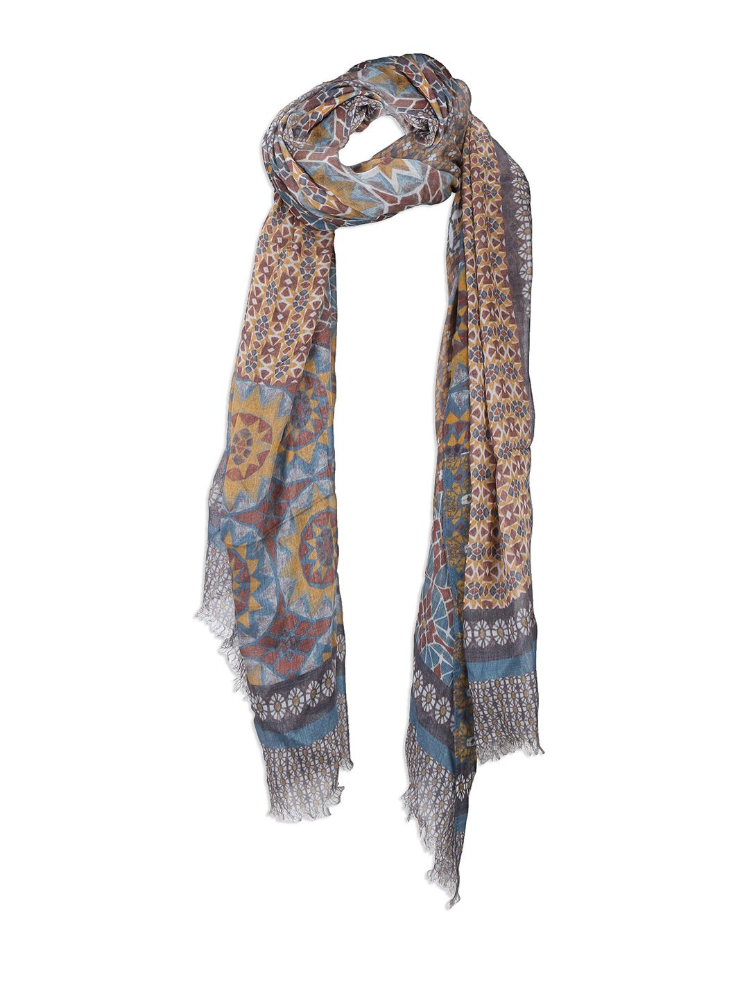 Cloth Haus India Women Multicoloured Printed Scarf Price in India