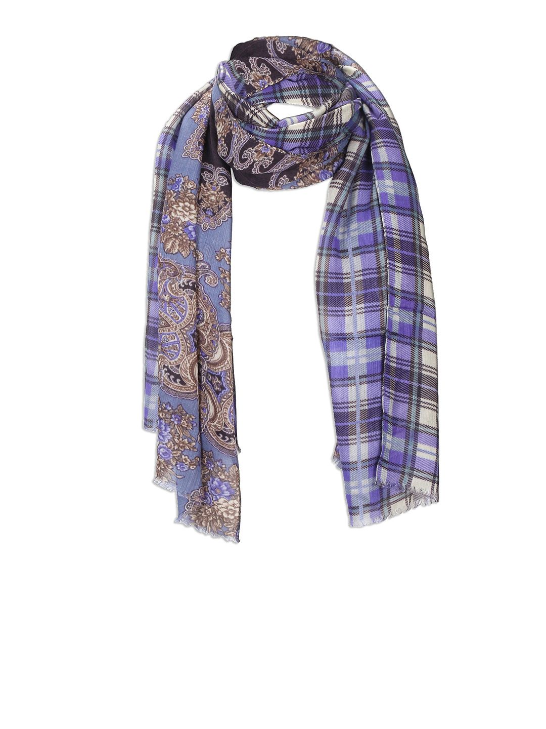 Cloth Haus India Women Blue & White Printed Scarf Price in India