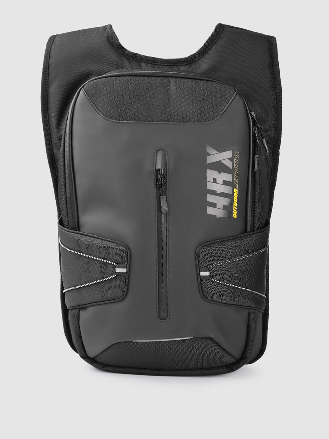 HRX by Hrithik Roshan Unisex Black Brand Logo Print Backpack Price in India