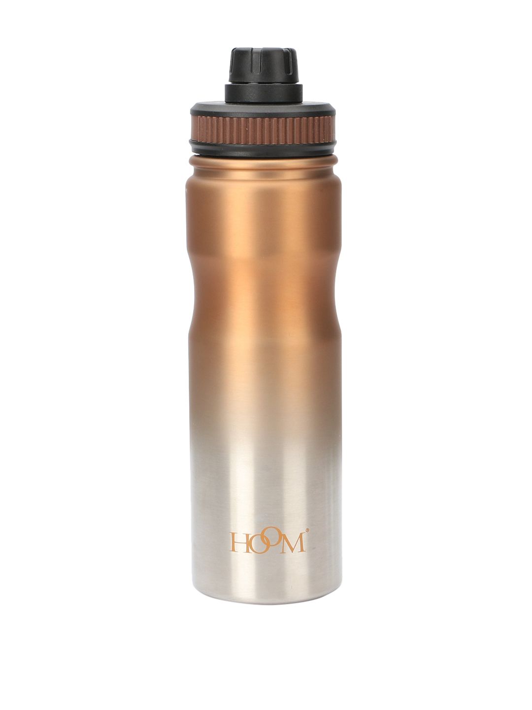 YK Oange Gradient Colour Effect Vacuum Stainless Sports Water Bottle Flask, 600ml Price in India