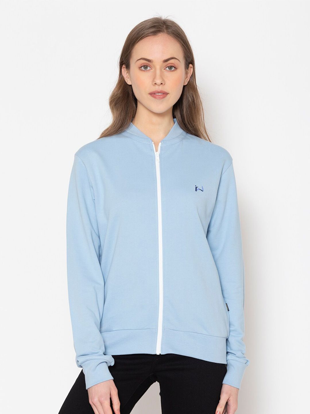 FLAWLESS Women Blue Sweatshirt Price in India