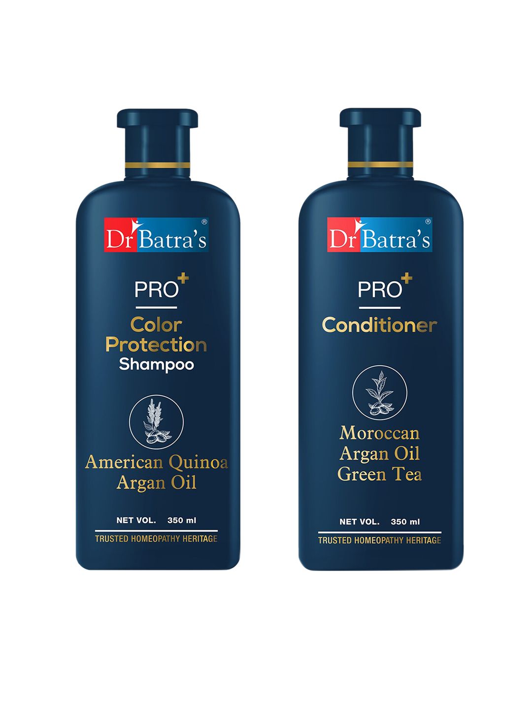 Dr. Batras Set of PRO+ Color Protection Shampoo & Conditioner - 350 ml each Price in India