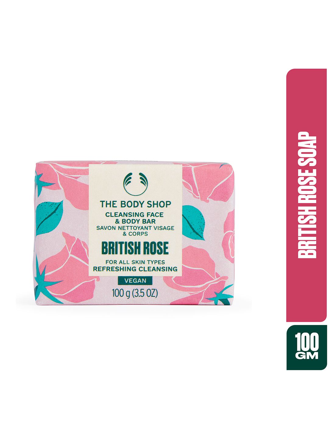 THE BODY SHOP British Rose Sustainable Exfoliating Soap 100 g