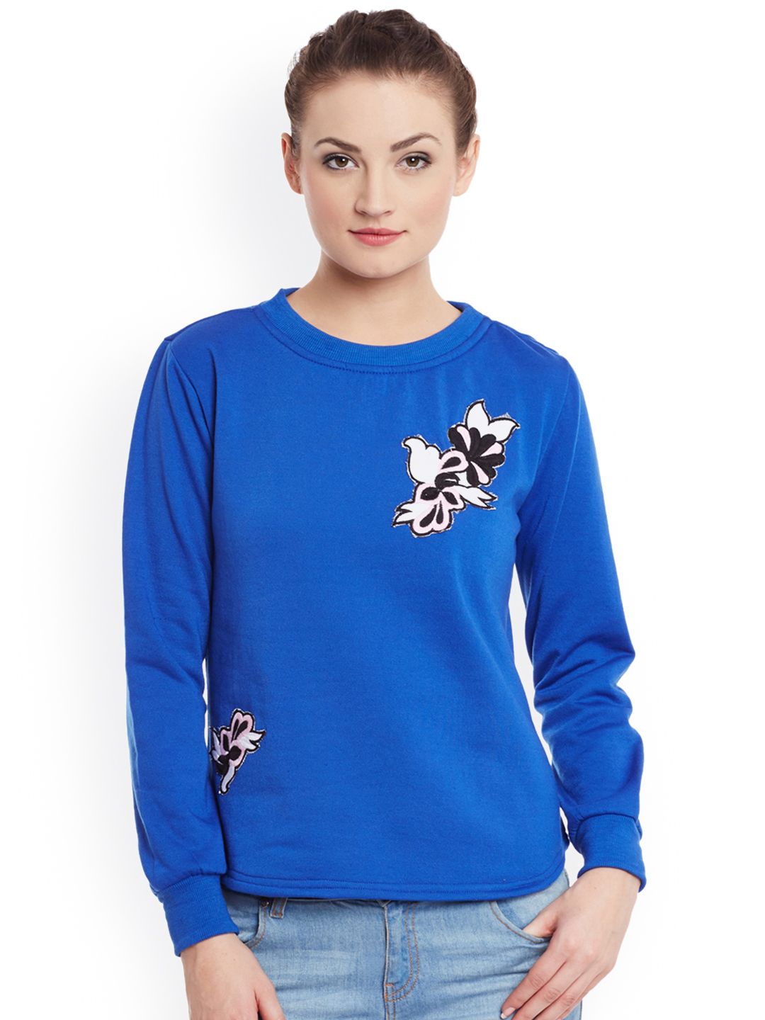 Belle Fille Blue Sweatshirt Price in India