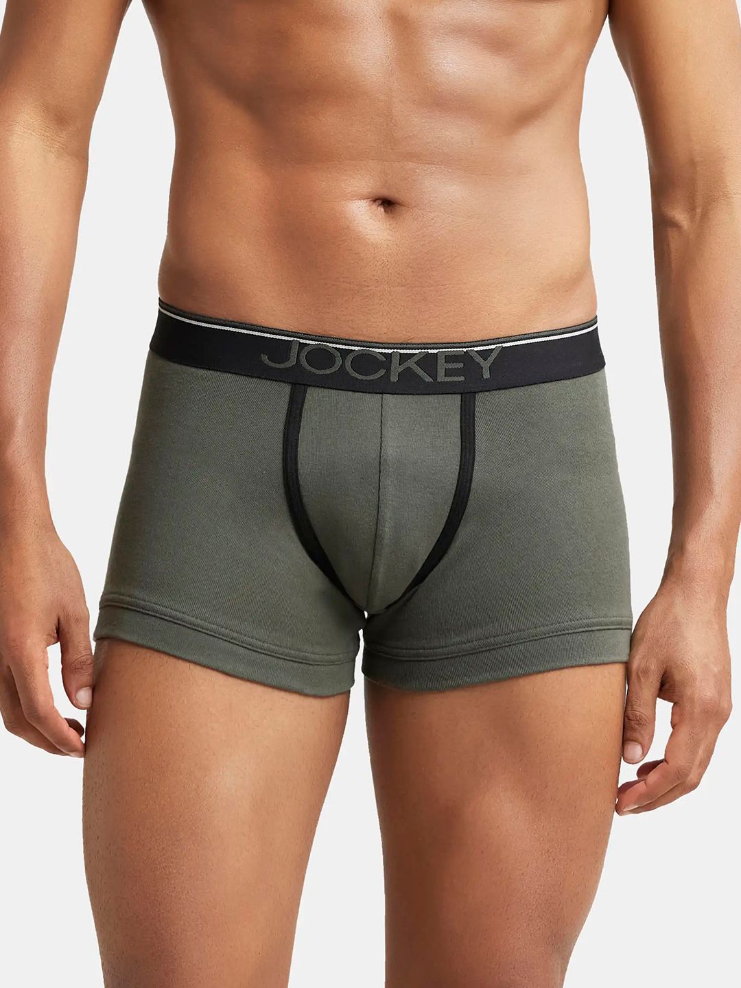 Jockey Combed Cotton Rib Trunk with Ultrasoft Waistband-8015