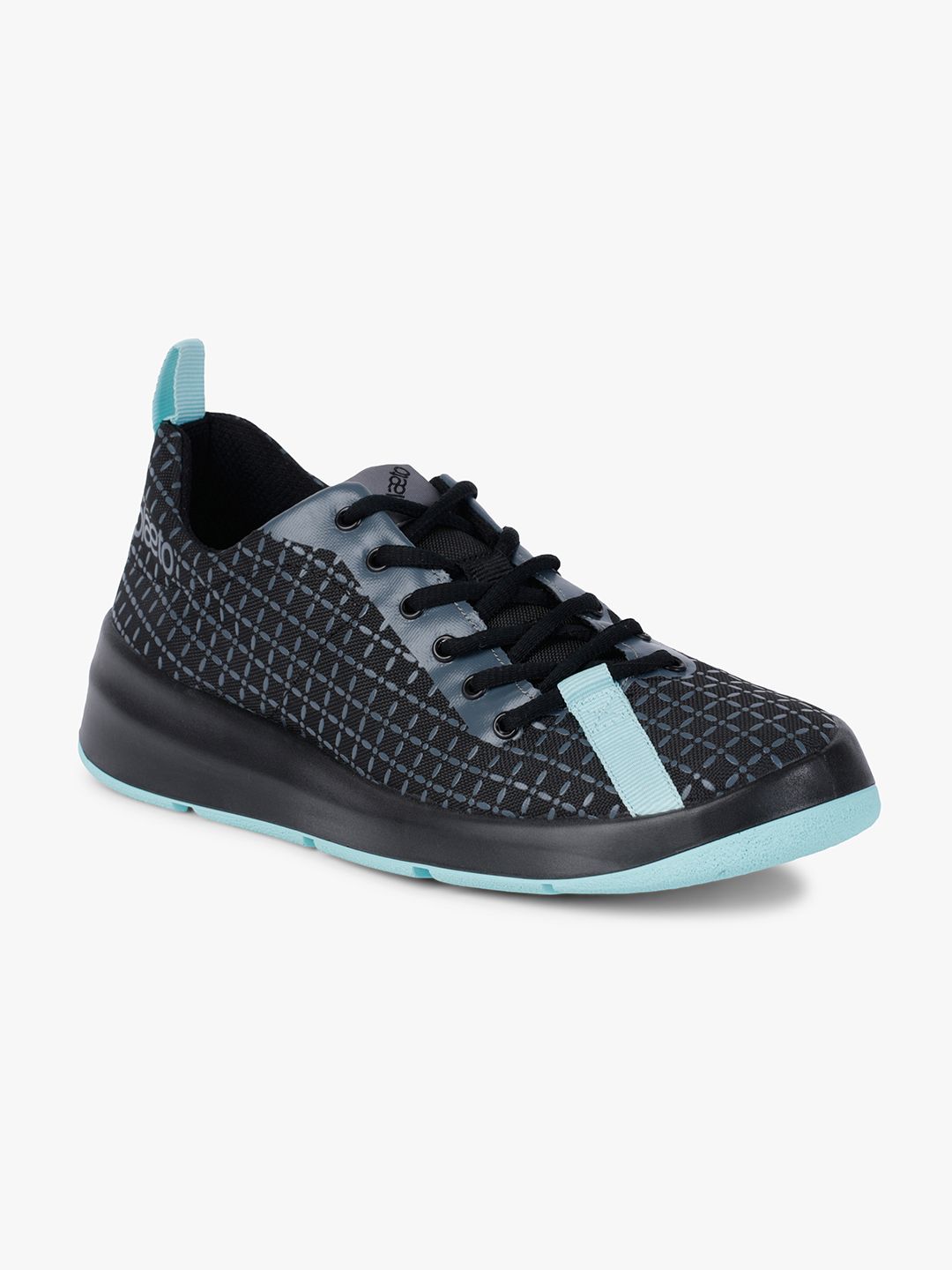 plaeto Women Black Riff Non-Marking Running Sports Shoes Price in India
