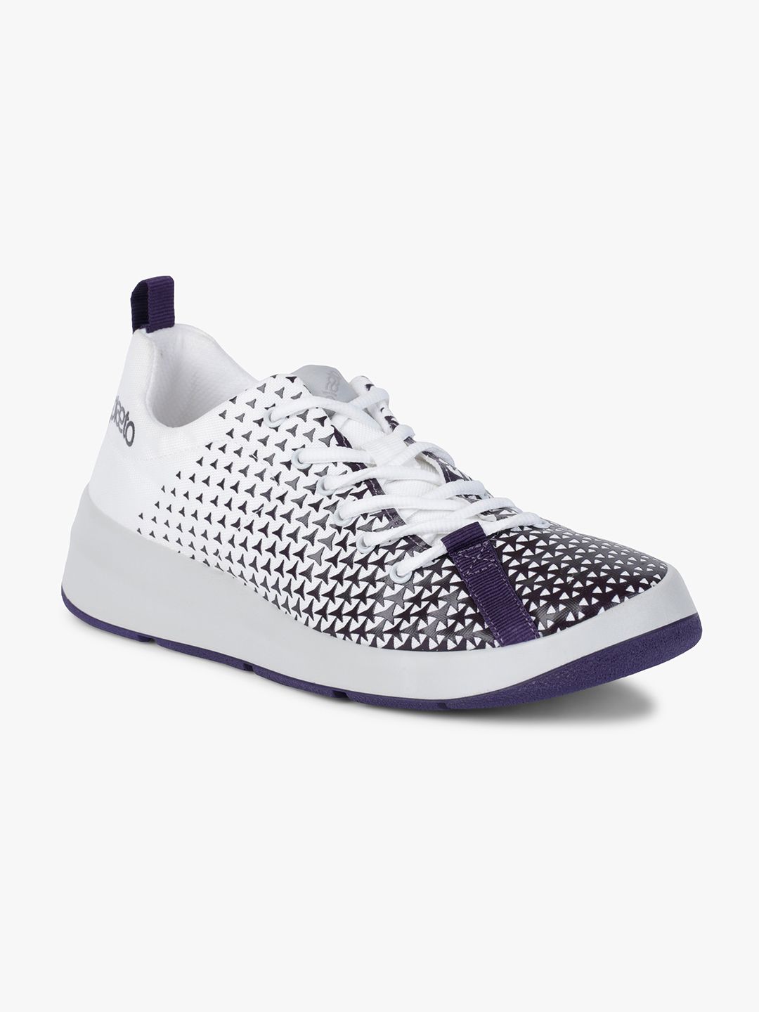 plaeto Women White & Purple Running Sports Shoes Price in India