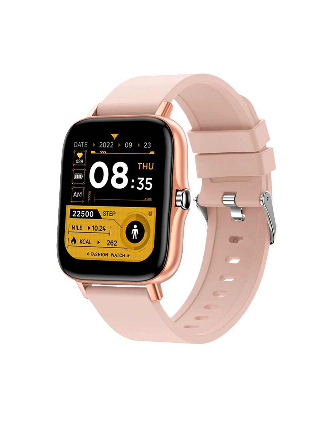 GIORDANO Rose Gold-Toned Bluetooth Enabled Smartwatch R6-W31-03 Price in India