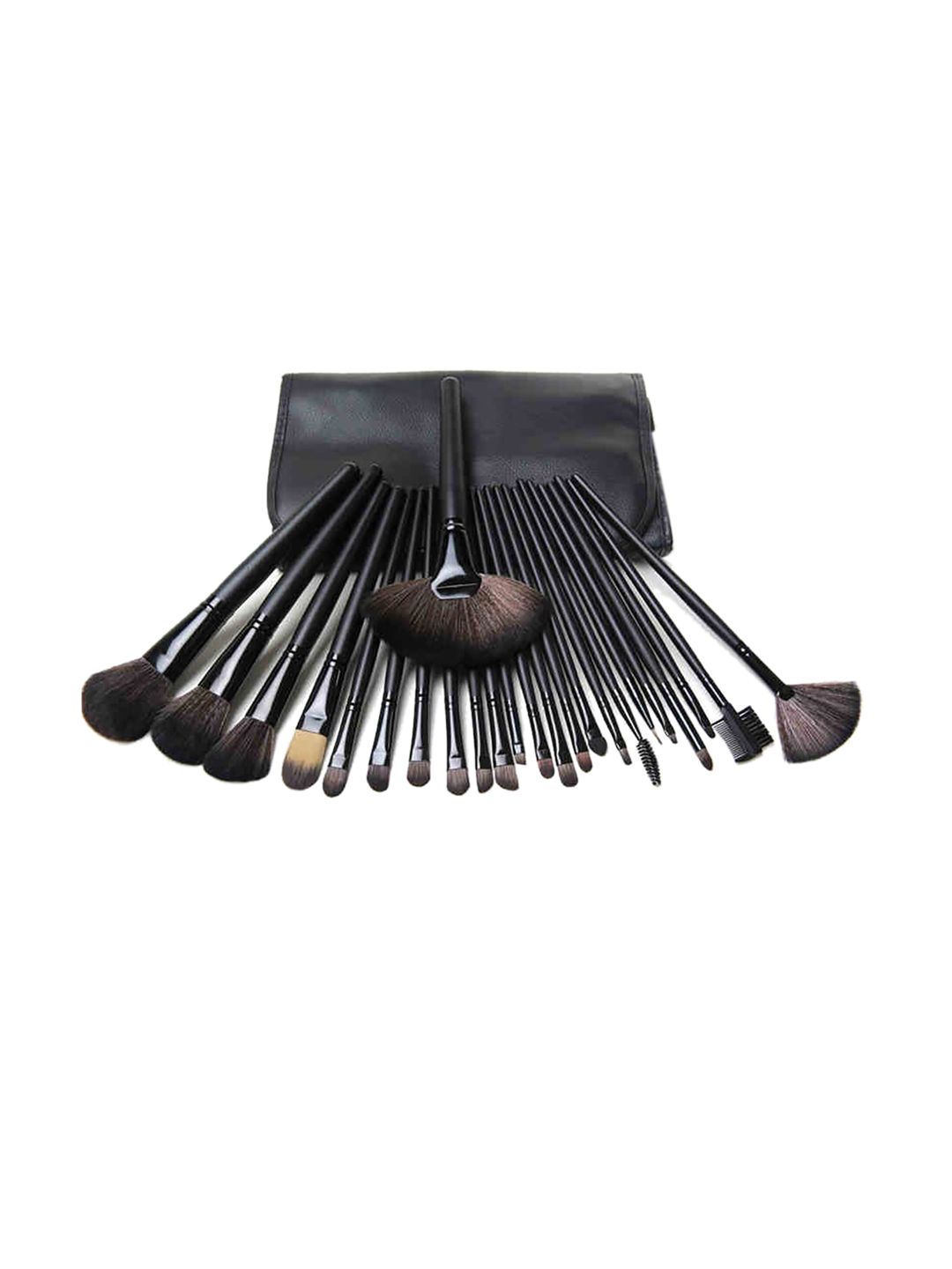 Ronzille Set of 24 Black Makeup Brushes Price in India