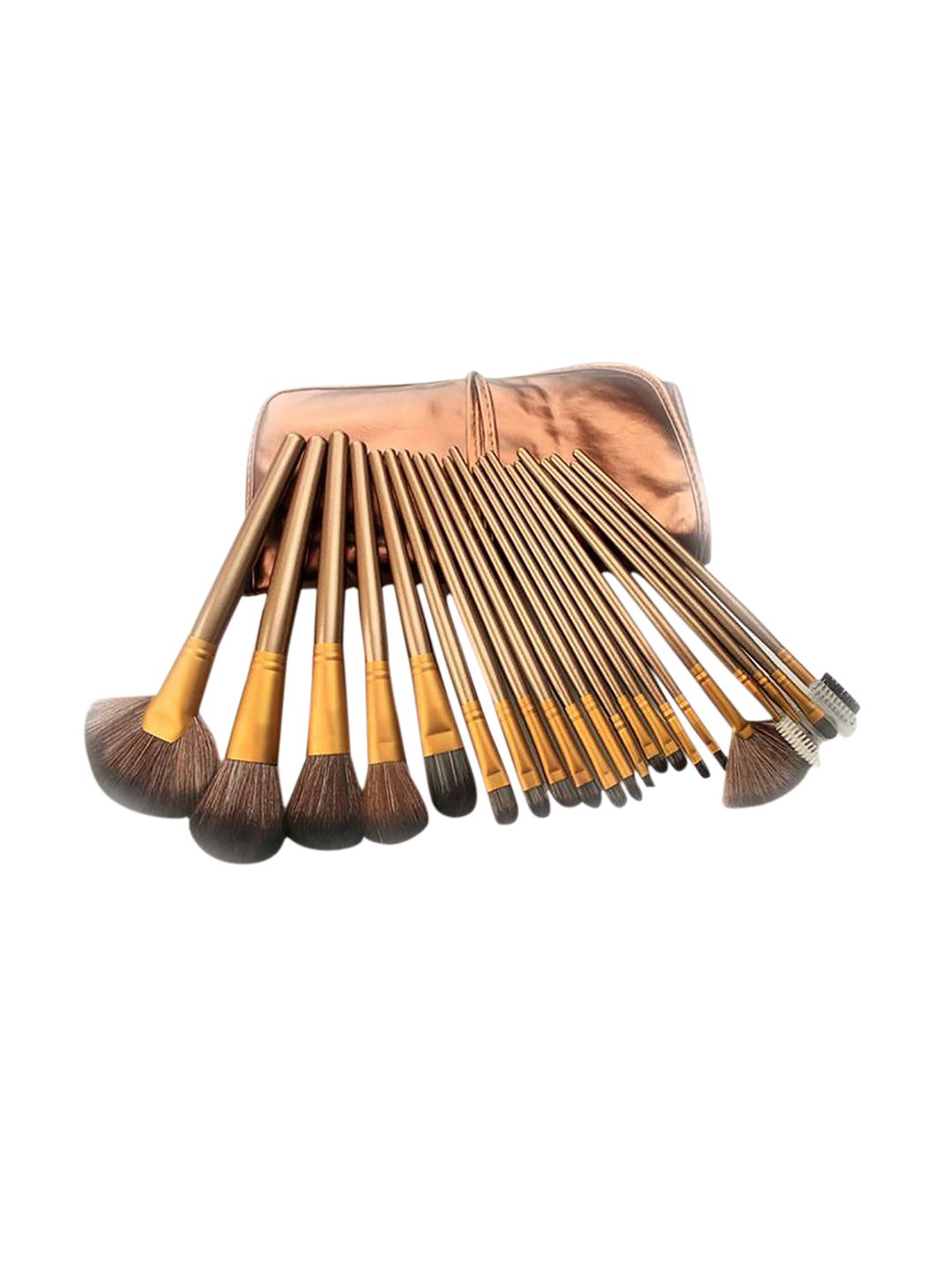 Ronzille Set of 24 Gold-Toned Makeup Brushes Price in India
