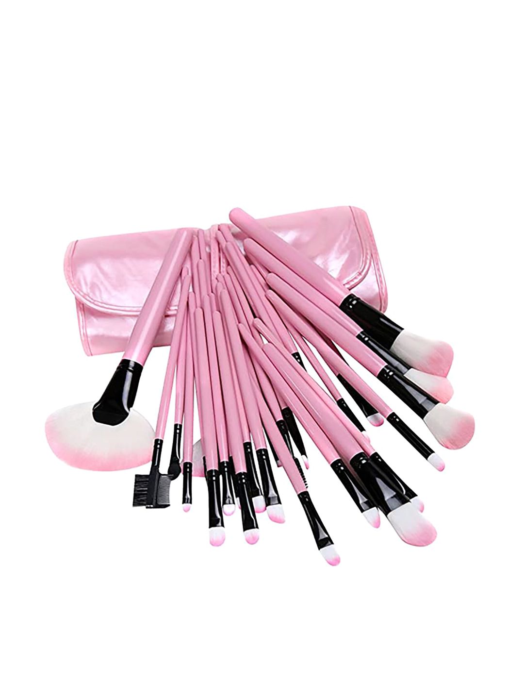 Ronzille Set of 24 Pink Soft Makeup Brushes Price in India