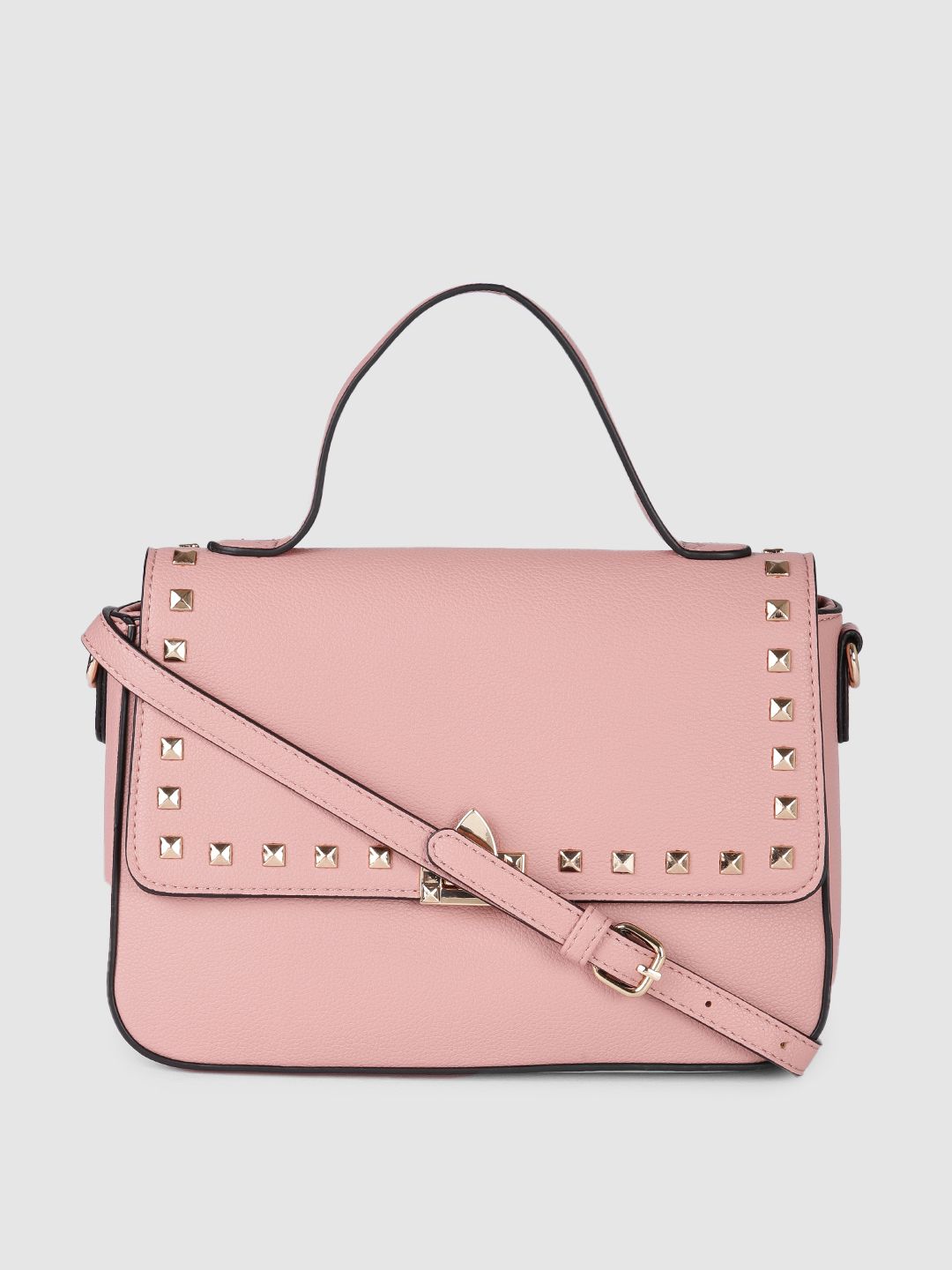 Allen Solly Pink Embellished Satchel Price in India