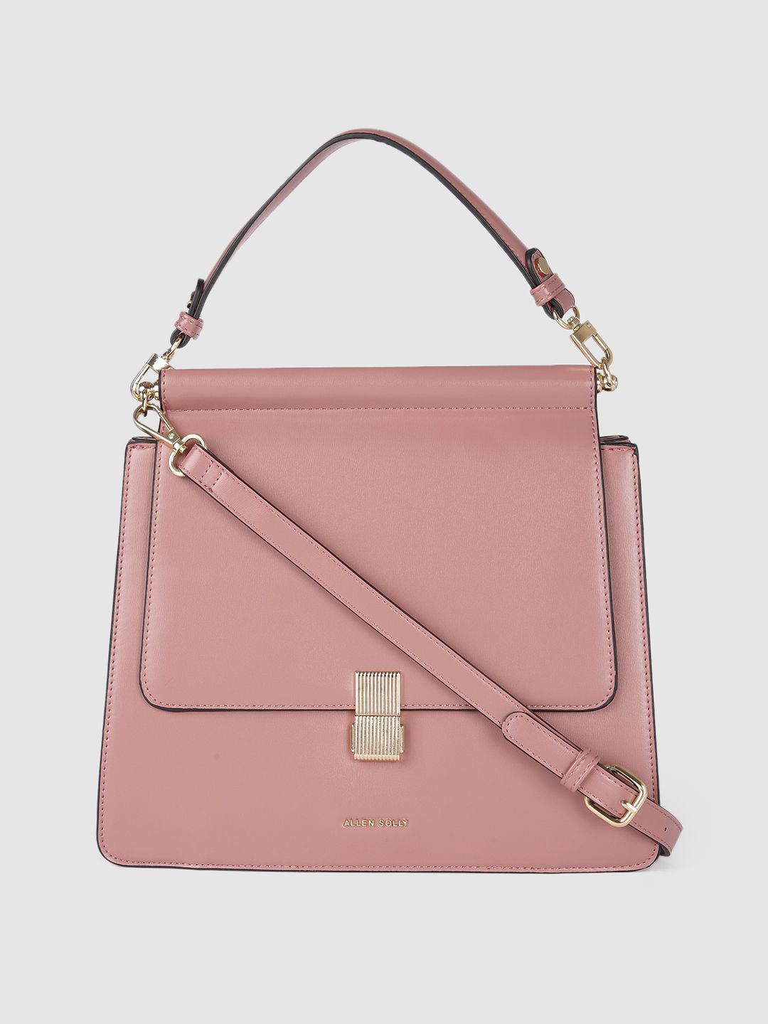 Allen Solly Pink Solid Satchel Price in India