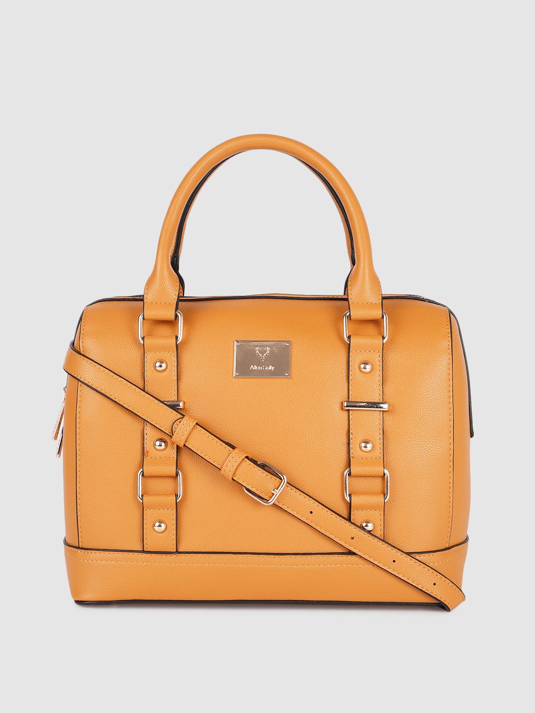 Allen Solly Orange PU Bucket Handheld Bag Price in India