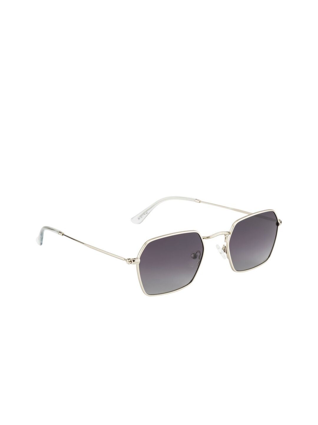 OPIUM Unisex Grey Lens & Silver-Toned UV Protected Rectangle Sunglasses OP-1927-C04 Price in India