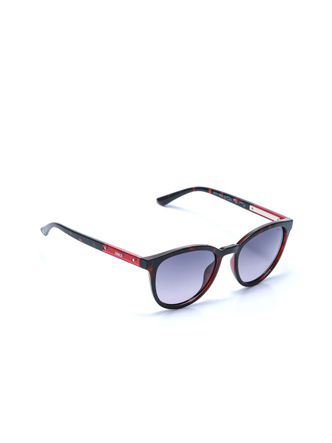 ENRICO Unisex Blue Lens & Red Square Sunglasses with Polarised and UV Protected Lens