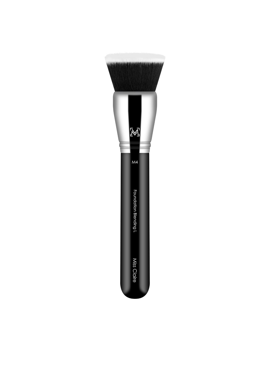 Miss Claire M4 - Foundation Blending Brush L - Silver-Toned & Black Price in India