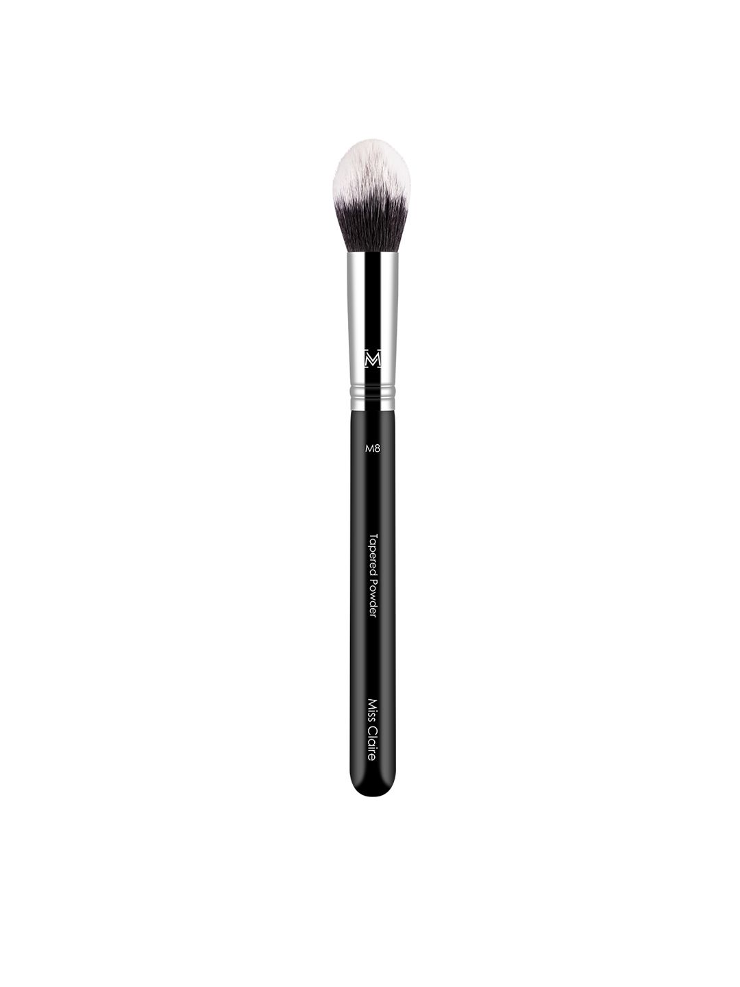 Miss Claire Chrome Tapered Powder Brush - M8 Black & Silver Toned Price in India