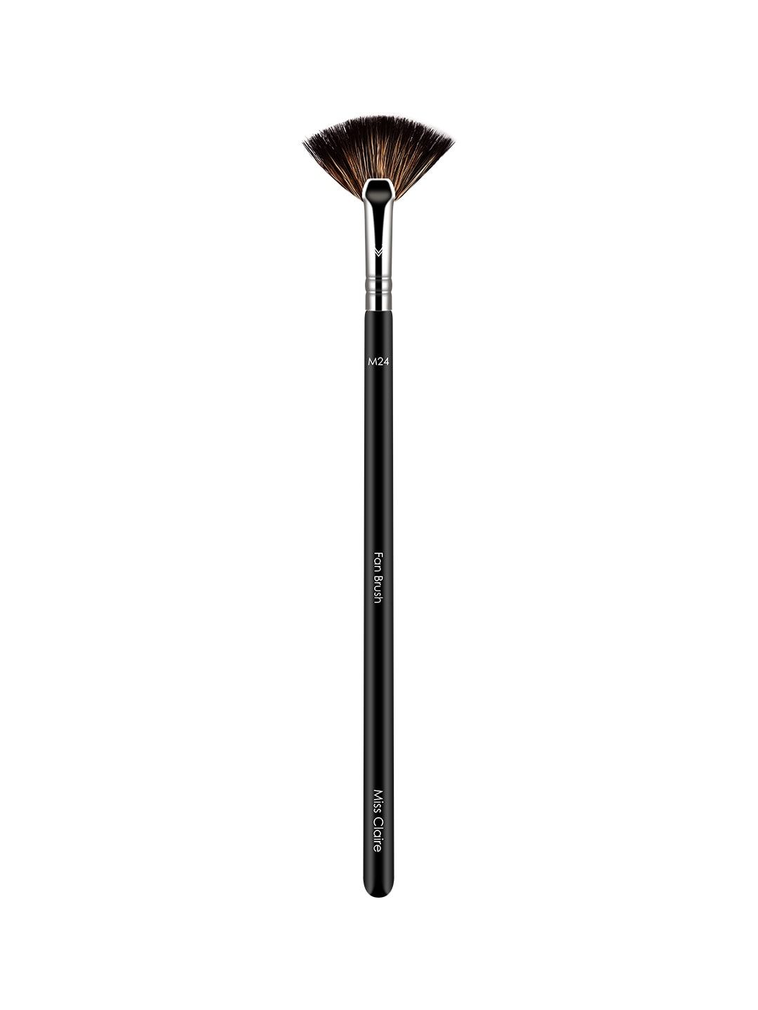 Miss Claire M24 - Fan Brush - Silver-Toned & Black Price in India