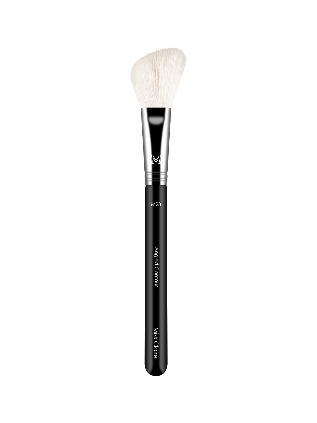 Miss Claire Chrome Angled Contour Brush - M23 Black & Silver Toned Price in India
