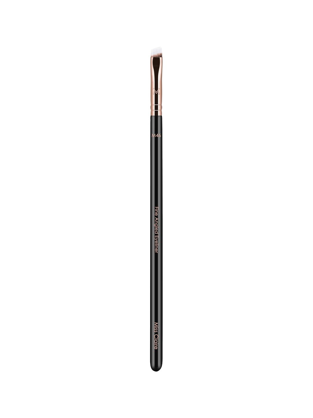 Miss Claire M46 - Fine Angled Eyeliner Brush - Rose Gold-Toned & Black Price in India