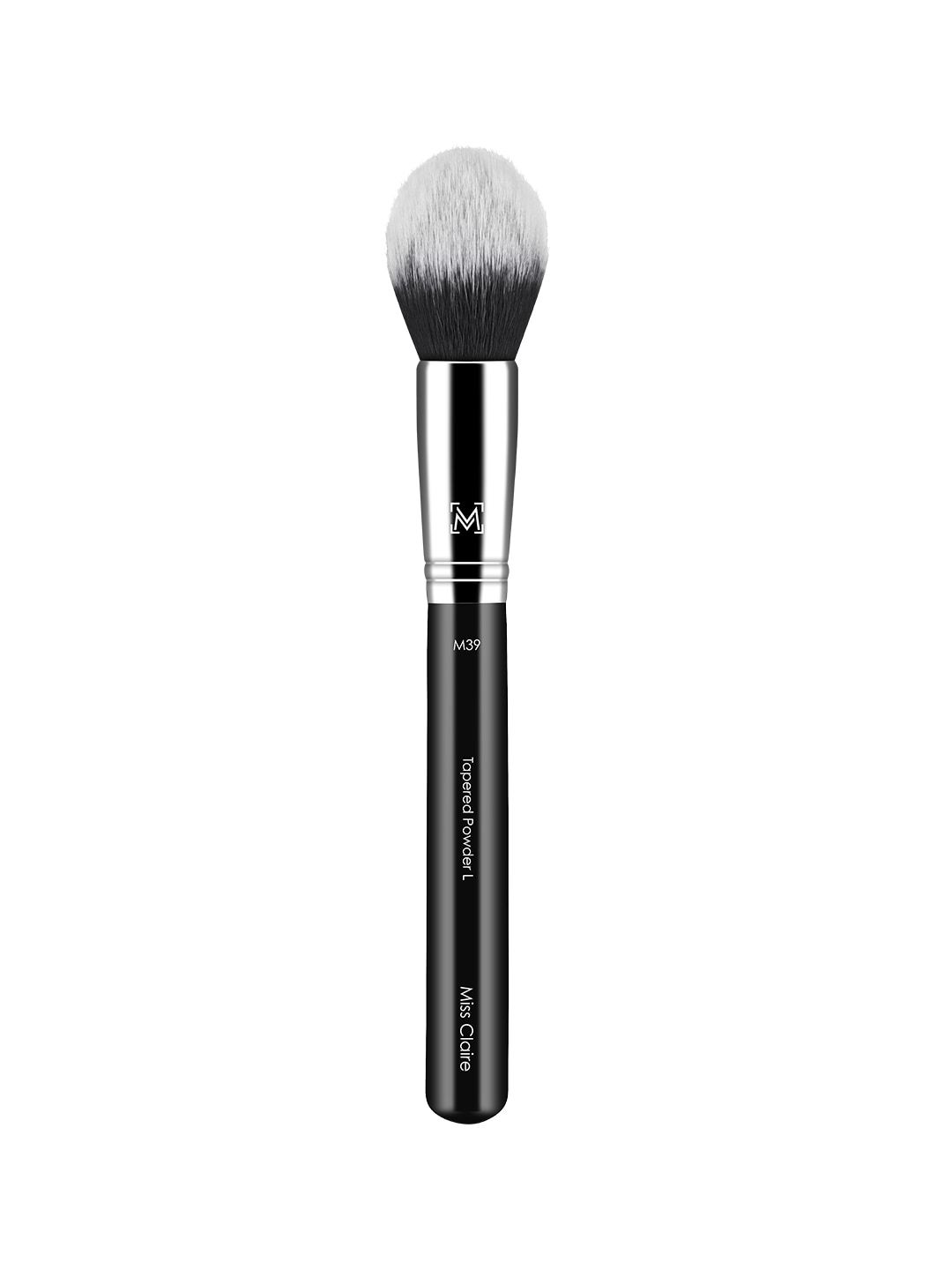 Miss Claire Chrome Tapered Powder Brush - M39 Black & Silver-Toned Price in India