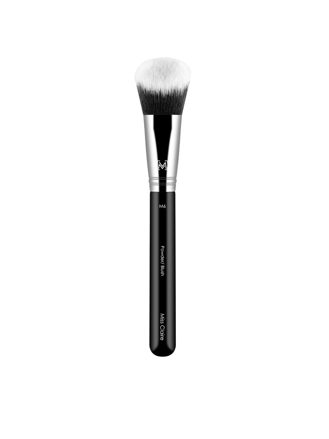 Miss Claire M6 - Powder/Blush Brush - Silver-Toned & Black Price in India