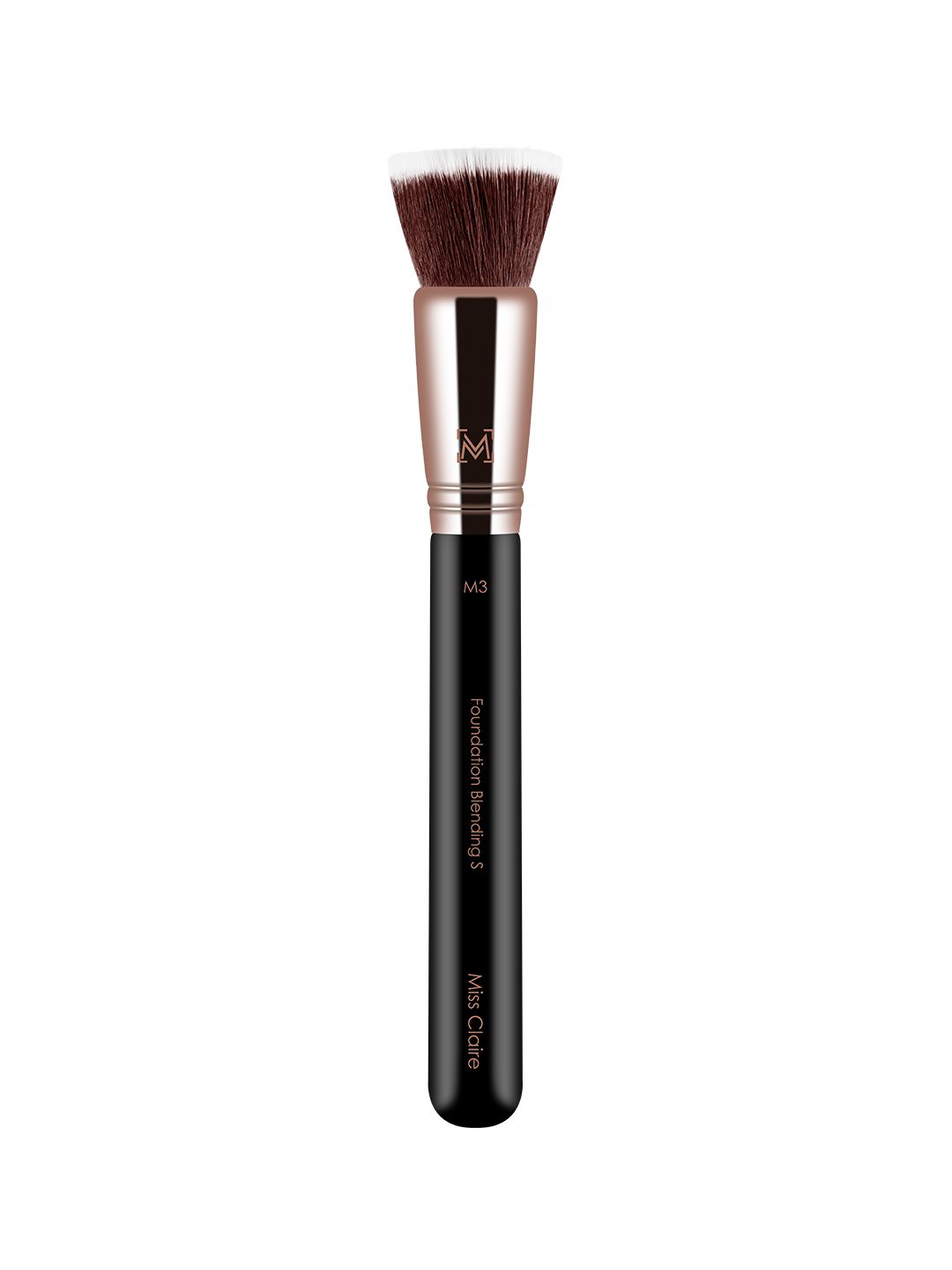 Miss Claire Foundation Brush - M3 Black & Rose Gold-Toned Price in India