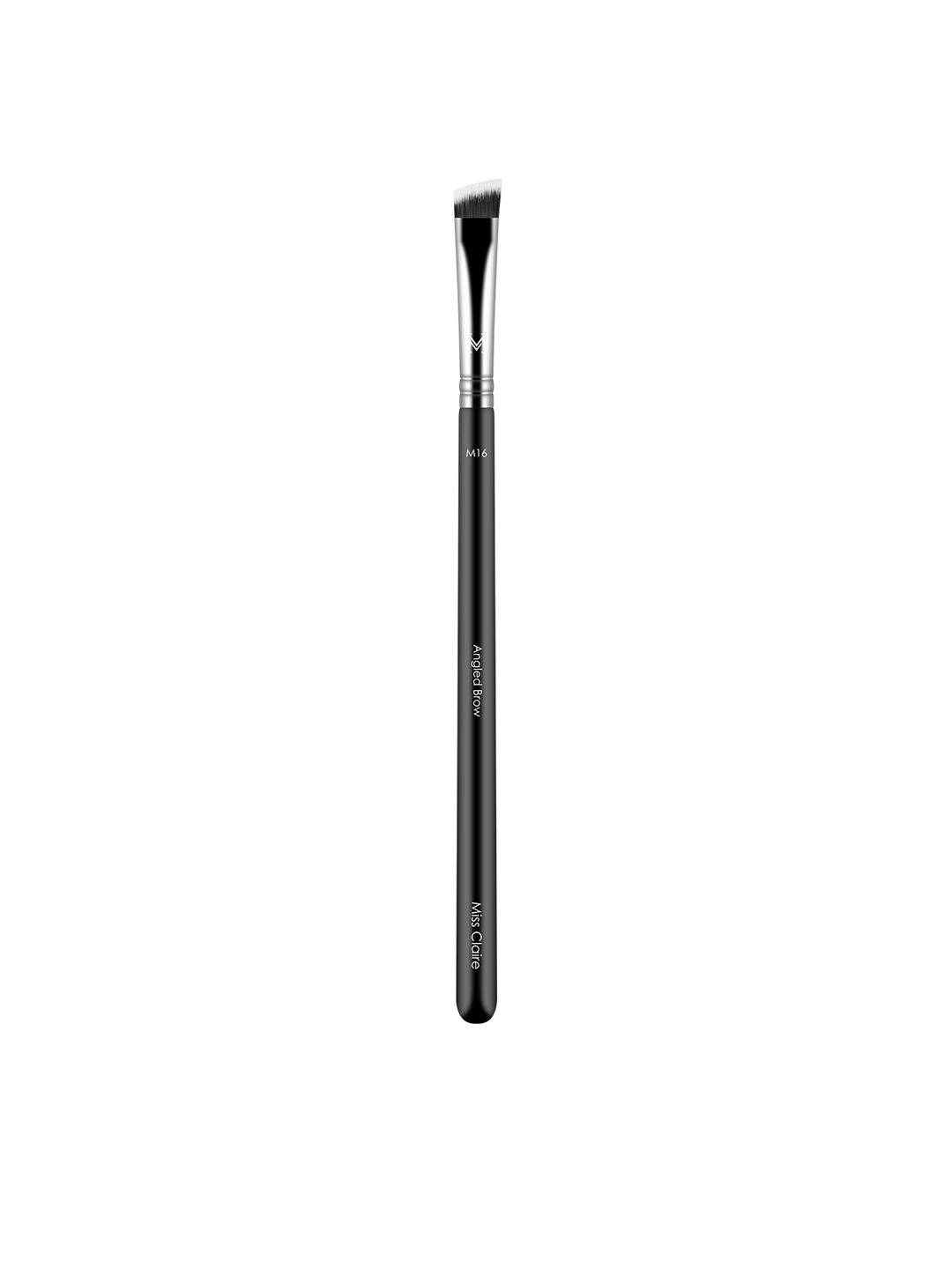 Miss Claire Chrome Angled Brow Brush - M16 Black & Silver-Toned Price in India